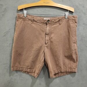 Goodfellow & Co The Every‎ Wear Flat-front Linen Shorts Men's Size 36 9" Inseam